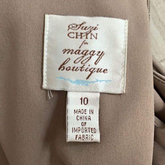 Suzi Chin for Maggy Boutique satin dress - Picture 9 of 14